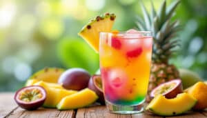 découvrez le jus ace tropical, une boisson rafraîchissante qui vous emmène en voyage gustatif. à chaque gorgée, savourez une explosion de saveurs exotiques qui éveilleront vos papilles et vous transporteront sous les tropiques. parfait pour vous désaltérer et profiter d'un moment de plaisir fruité!