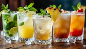 découvrez 5 délicieuses recettes de cocktails à base de rhum et savourez des boissons rafraîchissantes pour toutes vos occasions. que ce soit pour un apéritif entre amis ou une soirée d'été, ces créations à base de rhum vous séduiront à coup sûr !