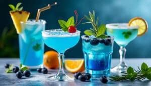 découvrez 5 recettes de cocktails rafraîchissants à base d'alcool bleu. parfaites pour vos soirées, ces créations originales ajouteront une touche colorée et estivale à vos apéritifs. laissez-vous séduire par des mélanges audacieux et savoureux qui éblouiront vos invités !