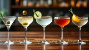 découvrez cinq recettes de cocktails élégants à réaliser avec un verre martini. parfaites pour épater vos invités, ces créations raffinées allient saveurs délicieuses et présentation chic. à vos shakers !