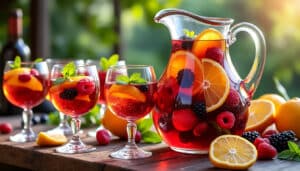 découvrez notre recette authentique de sangria traditionnelle espagnole, une boisson rafraîchissante parfaite pour vos soirées estivales. apprenez à préparer ce cocktail emblématique avec des fruits juteux et du vin de qualité. laissez-vous séduire par les saveurs ensoleillées de l'espagne !