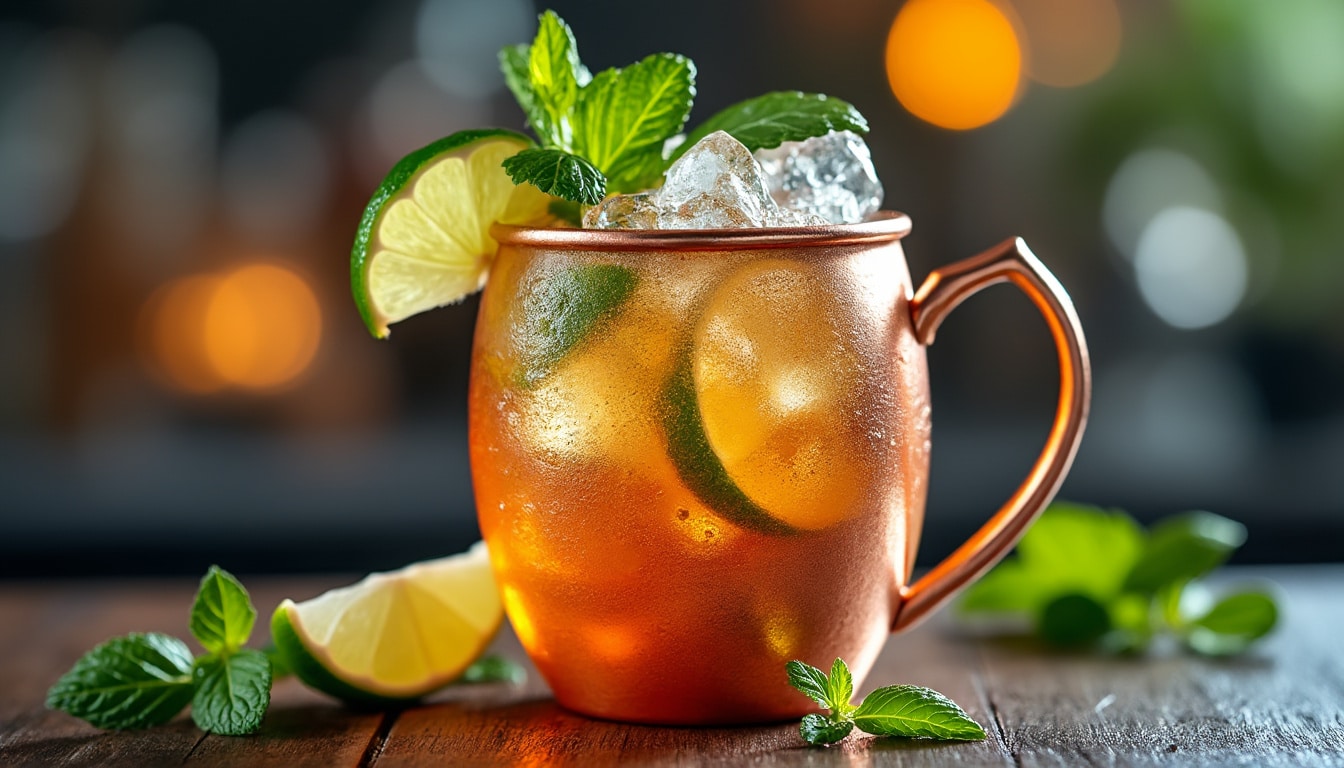 découvrez la recette classique du london mule, un cocktail rafraîchissant à base de gin, de jus de citron et de ginger beer. parfait pour toutes les occasions, apprenez à le préparer facilement chez vous et impressionnez vos invités avec ce mélange savoureux!