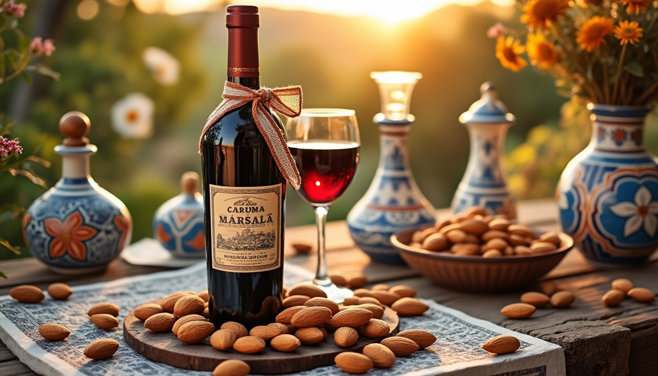 découvrez marsala amande, une boisson savoureuse et réconfortante qui marie les arômes riches du vin marsala avec la douceur de l'amande. idéale pour se détendre ou accompagner vos desserts, cette boisson réchauffera vos soirées.