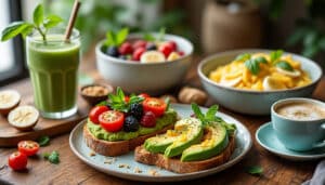 découvrez notre guide complet sur le petit déjeuner équilibré, rempli de recettes saines et savoureuses. apprenez à préparer des plats délicieux qui allient nutriments essentiels et plaisir au goût, pour bien commencer votre journée.