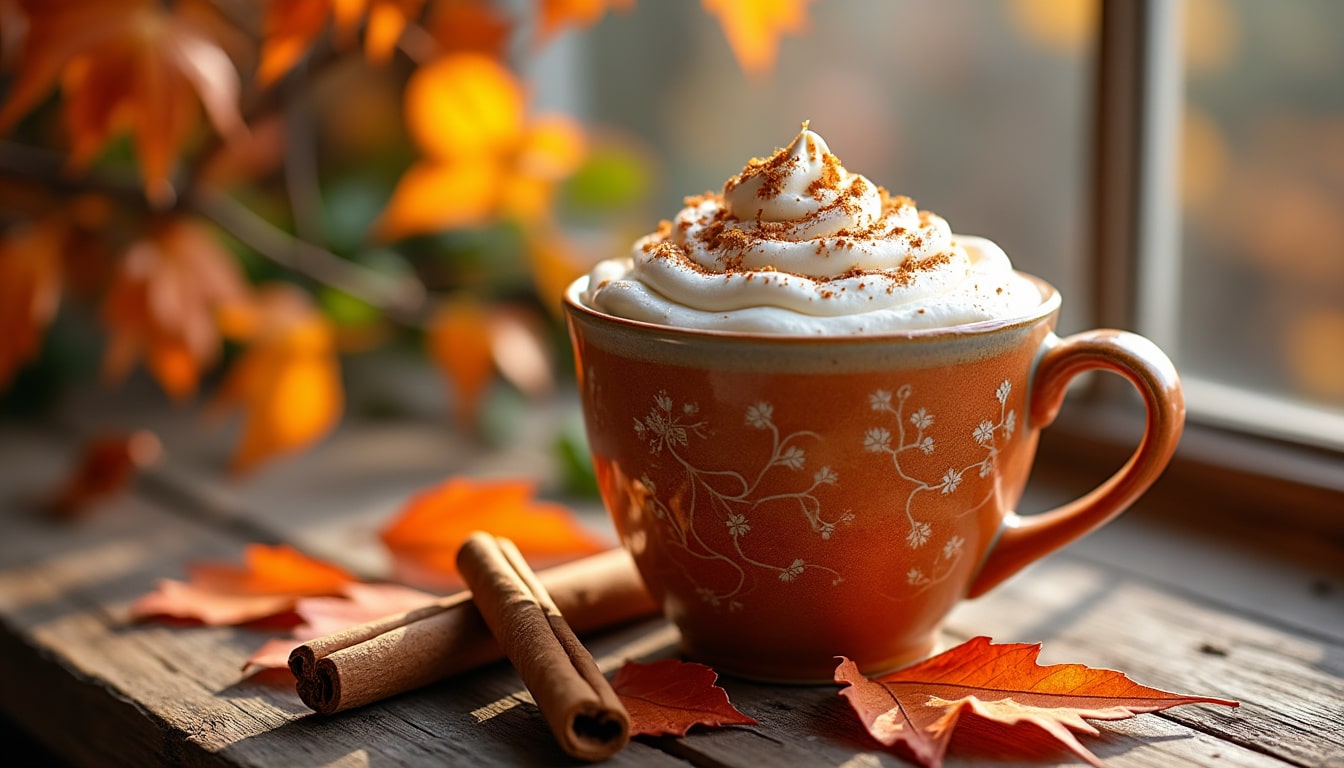 découvrez notre recette gourmande de pumpkin spice latte maison, parfaite pour savourer les doux arômes de l'automne. réalisez facilement cette boisson emblématique avec des épices réconfortantes et un café crémeux, et faites de chaque gorgée un moment de plaisir.