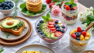 découvrez 10 idées de recettes de petit déjeuner sain et gourmand pour bien démarrer votre journée. des alternatives nutritives et savoureuses qui raviront vos papilles tout en prenant soin de votre santé.