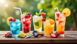 découvrez cinq recettes de boissons rafraîchissantes à préparer cet été avec votre cuillère à glace. parfaits pour vous désaltérer lors des journées chaudes, ces breuvages allient saveurs délicieuses et plaisir glacé.