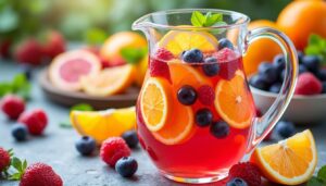 découvrez notre recette de punch fruité rafraîchissant, parfaite pour vos journées ensoleillées. préparé en centilitres, ce cocktail aux fruits est idéal pour vos soirées entre amis. suivez nos étapes simples et régalez vos convives avec ce mélange de saveurs exquises!