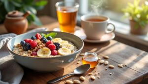 découvrez notre délicieuse recette de flocon d'avoine, parfaite pour un petit déjeuner rapide et nutritif. préparez ce plat sain en quelques minutes et démarrez votre journée avec énergie grâce à ses bienfaits nutritionnels.