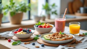 découvrez notre guide complet de recettes de petit déjeuner healthy pour bien commencer votre journée. des idées délicieuses et nutritives pour un réveil plein d'énergie et de vitalité.