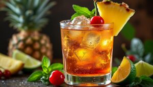 découvrez les délices du rhum ambré avec ce cocktail exotique parfait pour l'été ! rafraîchissant et envoûtant, il saura séduire vos papilles lors de vos soirées ensoleillées. préparez-vous à un voyage gustatif entre saveurs tropicales et notes caramélisées.