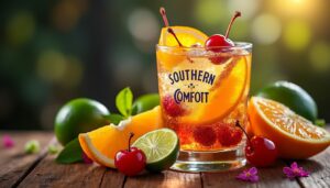 découvrez notre recette de cocktail rafraîchissant southern comfort, alliant des fruits juteux et des saveurs envoûtantes. parfait pour vos soirées d'été, ce mélange fruité saura séduire vos invités et égayer vos moments festifs. prêt à éveiller vos papilles ?