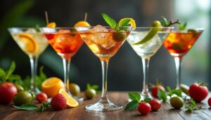 découvrez notre sélection de 5 recettes de cocktails rafraîchissants, parfaits pour servir dans un élégant verre à martini. éveillez vos papilles avec des créations originales et savoureuses qui éblouiront vos soirées entre amis.