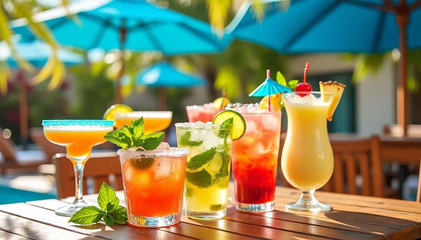 découvrez cinq recettes de cocktails rafraîchissants à base d'alcool, parfaits pour égayer vos soirées ! que vous soyez amateur de boissons fruitées ou classiques, ces créations originales sauront séduire vos invités et rehausser vos moments de convivialité.