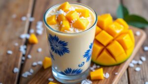 découvrez une boisson indienne rafraîchissante à la mangue, un délice sucré et fruité qui éveillera vos sens. parfaite pour vous désaltérer lors des chaudes journées d'été, cette recette traditionnelle allie saveurs authentiques et légèreté. laissez-vous séduire par cette expérience gustative incontournable.