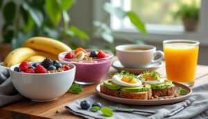 découvrez notre guide complet des recettes de petit déjeuner healthy pour bien commencer la journée. profitez de délices nutritifs qui allient saveurs et bien-être, et apprenez à préparer des repas équilibrés pour booster votre énergie dès le matin.