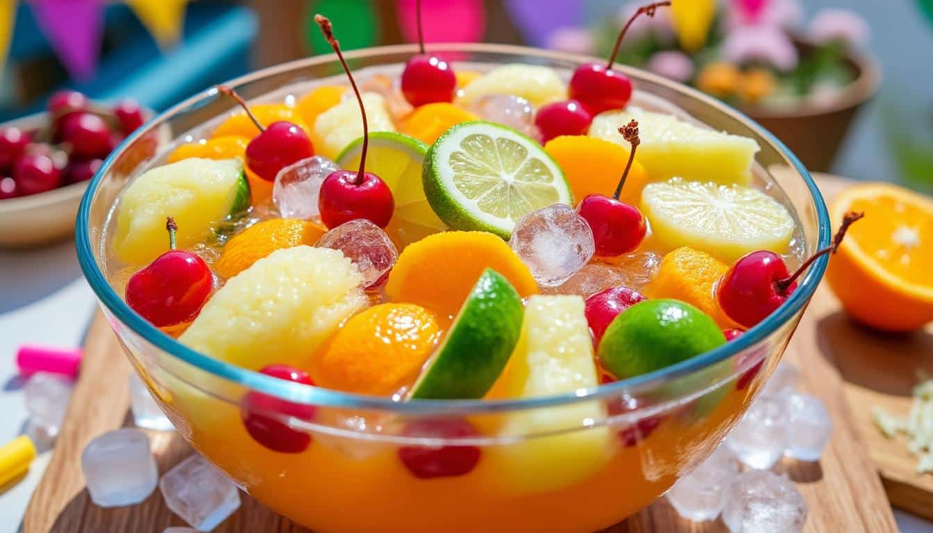 découvrez la recette parfaite de punch pour régaler jusqu'à 30 personnes lors de vos événements festifs. facile à réaliser, ce cocktail fruité saura séduire vos invités avec ses saveurs rafraîchissantes. idéal pour les anniversaires, mariages ou soirées entre amis!