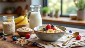 découvrez notre guide complet sur la recette du petit déjeuner avec des flocons d'avoine. apprenez comment préparer un repas nutritif et délicieux, idéal pour bien commencer la journée avec une alimentation saine et équilibrée.