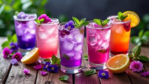 découvrez 5 recettes originales et savoureuses de boissons à base de sirop de violette. rafraîchissantes et faciles à préparer, ces idées surprendront vos invités et raviront vos papilles !