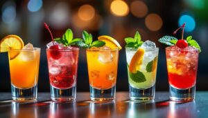 découvrez 5 recettes de cocktails explosifs à réaliser dans un verre à shooter. idéales pour des soirées entre amis, ces créations originales réveilleront vos papilles !