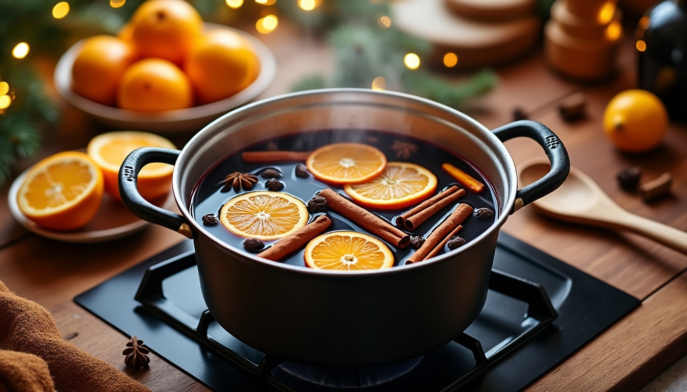 découvrez comment préparer un vin chaud savoureux avec des épices traditionnelles. une recette réconfortante pour égayer vos soirées d'hiver et réchauffer l'ambiance.