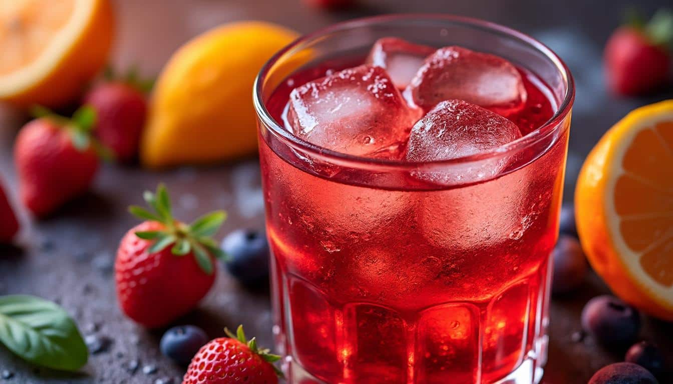 découvrez le cocktail rouge flamboyant, une boisson audacieuse aux notes fruitées et acidulées, parfaite pour surprendre vos invités et égayer toutes vos soirées.