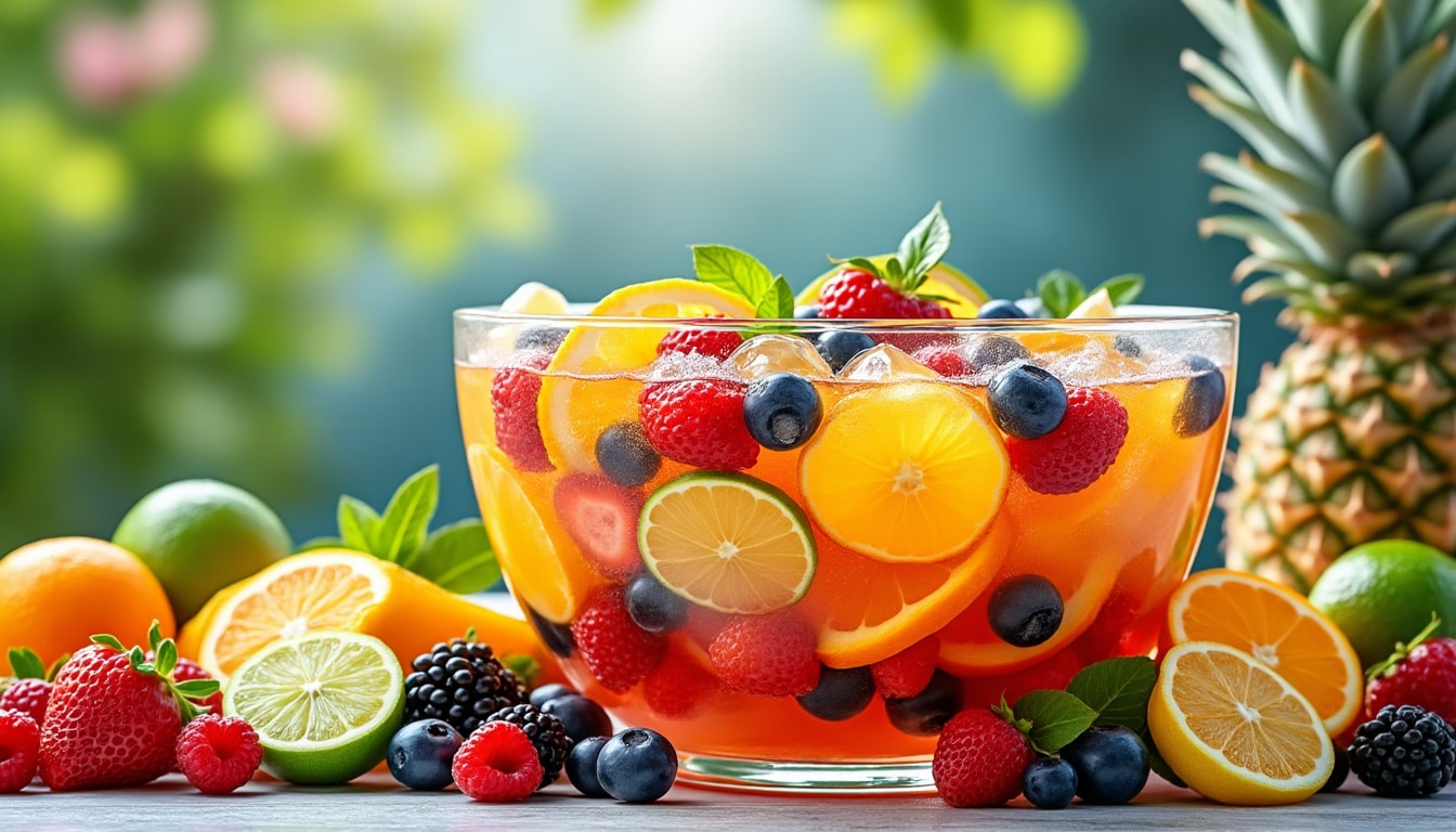 découvrez la recette idéale de punch rafraîchissant pour 30 personnes, parfaite pour égayer vos fêtes et célébrations entre amis ou en famille. facile à préparer et pleine de saveurs !