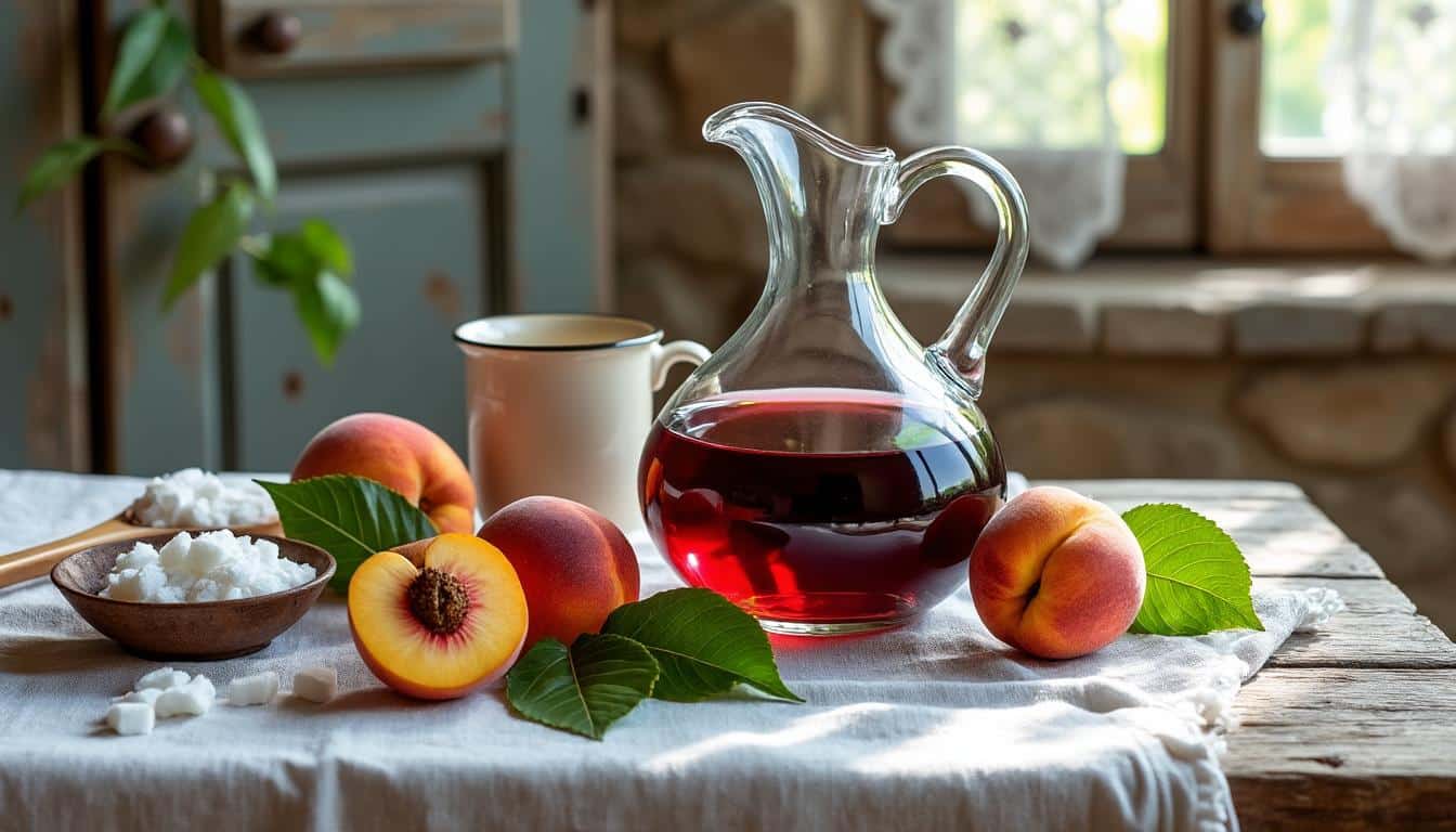 découvrez le vin de pêche, une boisson estivale délicieuse et rafraîchissante, parfaite pour profiter des longues journées d'été avec douceur et saveur.