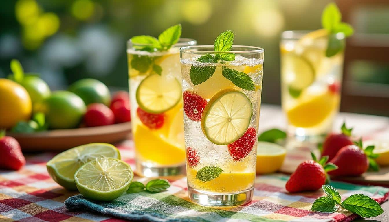 découvrez notre recette de cocktail pétillant sans alcool, une boisson rafraîchissante, idéale pour toutes les occasions et à savourer en toute convivialité.